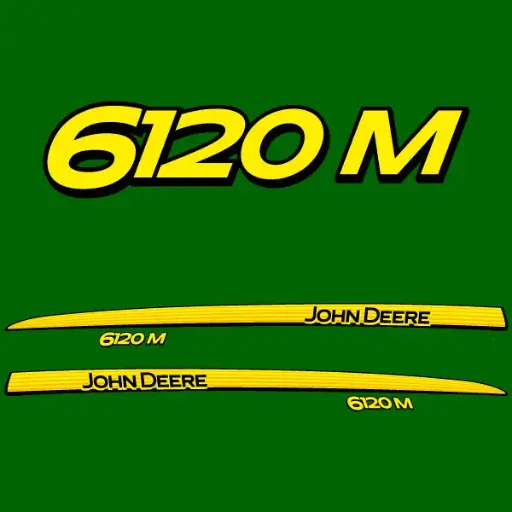 Decal Set Made to Fit John Deere 6120 M Tractors