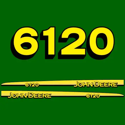 Decal Set Made to Fit John Deere 6120 Tractors