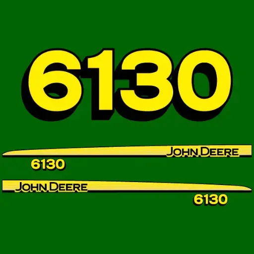 Decal Set Made to Fit John Deere 6130 Tractors