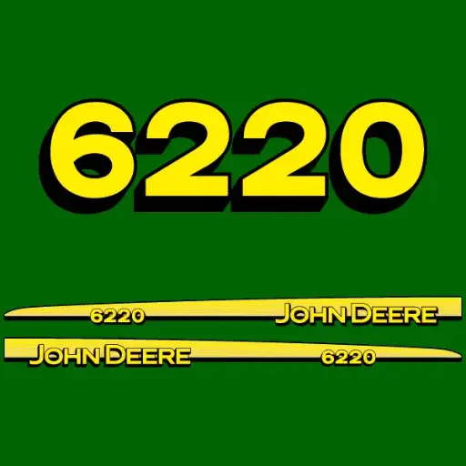 Decal Set Made to Fit John Deere 6220 Tractors