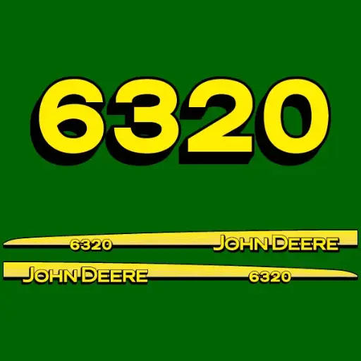Decal Set Made to Fit John Deere 6320 Tractors