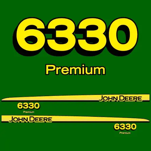 Decal Set Made to Fit John Deere 6330 Tractors