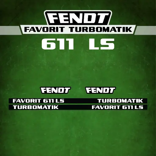 Decal Set Made to Fit Fendt 611 LS